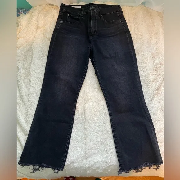 Black High Rise Kick Fit Jeans - Picture 2 of 8